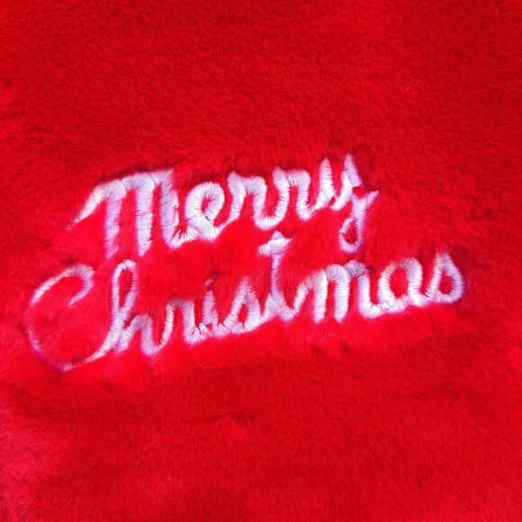 Vintage Christmas Stocking 3D Plush Moose 24" Chrisha Playful 1988  *No sound* - Picture 5 of 12